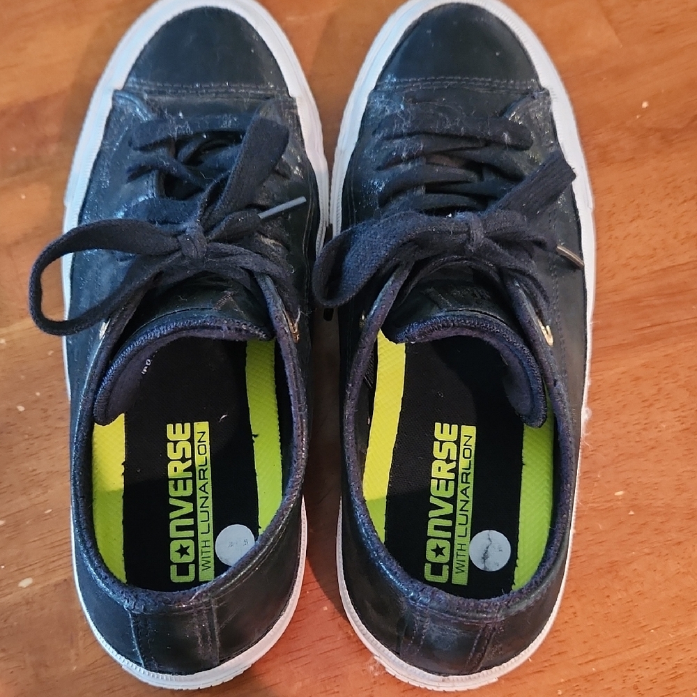 Converse Black and White Athletic Shoes